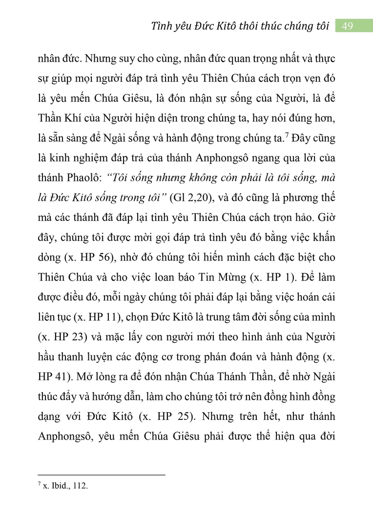 Tình yêu Đức Kitô thôi thúc chúng tôi