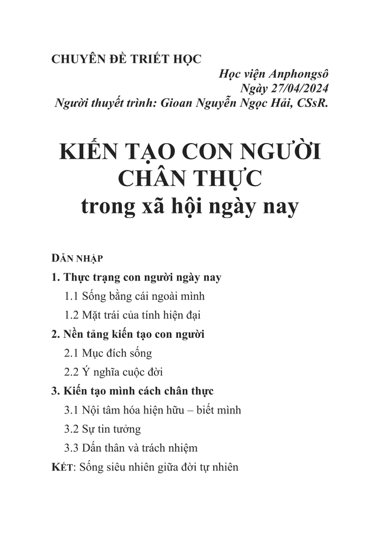 Hội thảo triết học