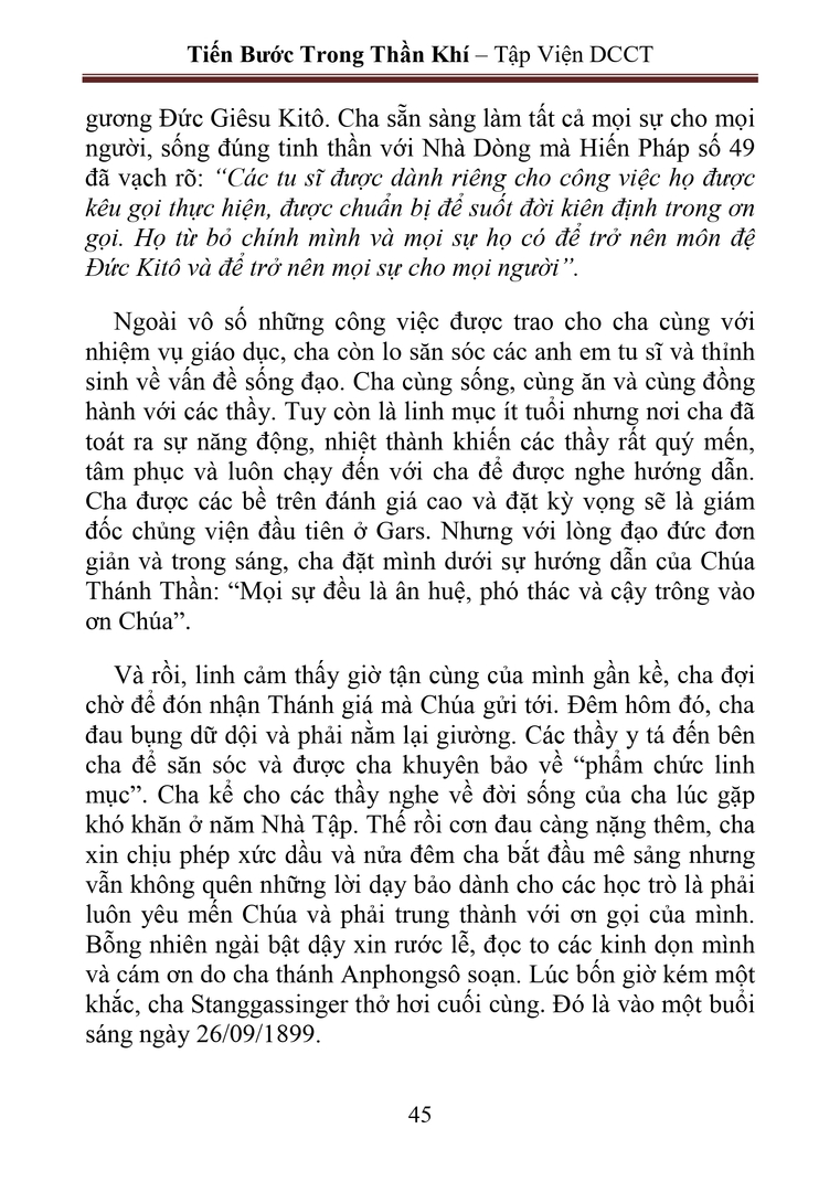 Chân phúc Gaspar Stangassingger giữa các sinh viên