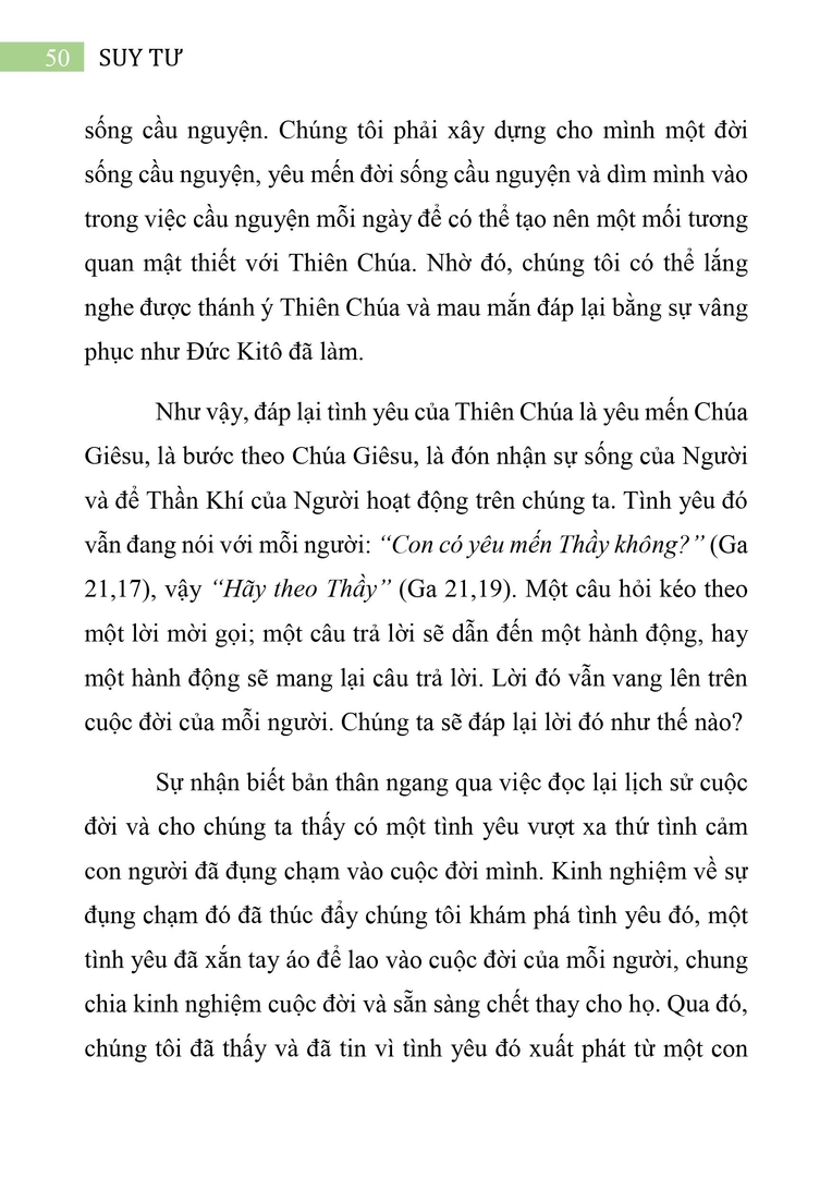 Tình yêu Đức Kitô thôi thúc chúng tôi