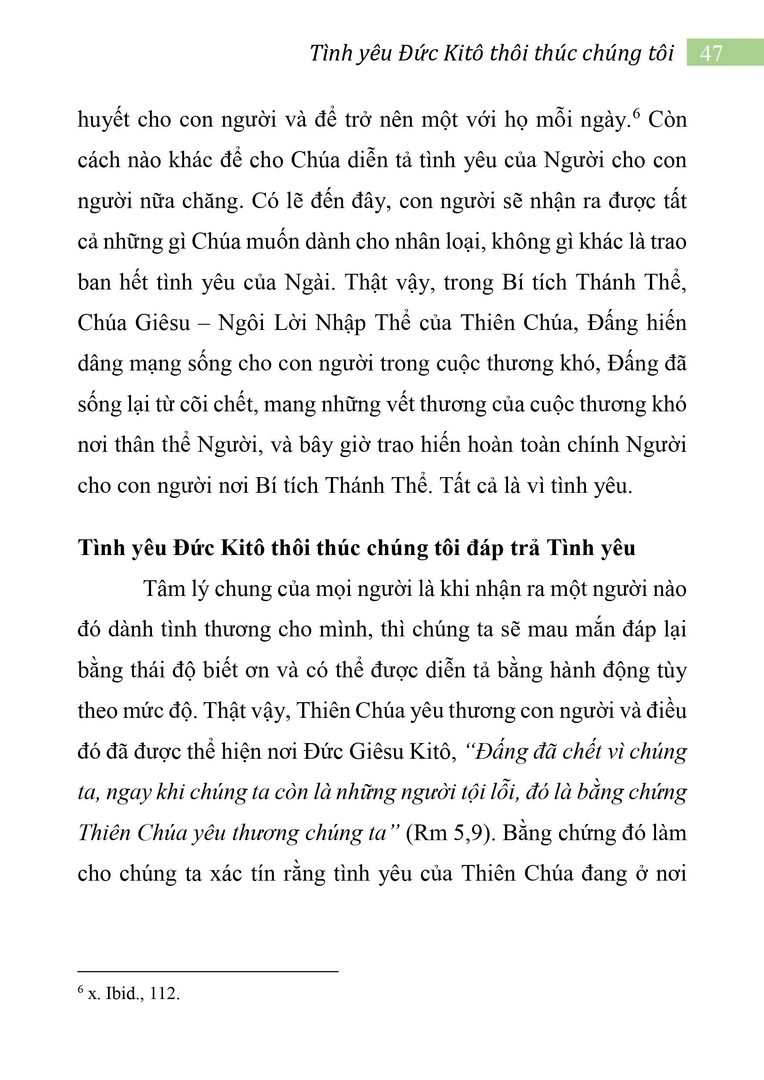 Tình yêu Đức Kitô thôi thúc chúng tôi